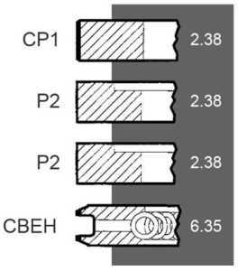 41158118 PIERŚCIENIE TŁOKOWE A4.318