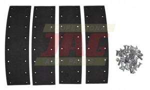 02305250 ZESTAW OKŁADZIN HAMULCOWYCH DO DEUTZA (4SZT+NITY)