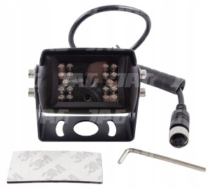 JAG97-0007 KAMERA DO MONITORINGU PRZEWODOWA, 600TVL, 18 DIOD IR, IP69K, NA