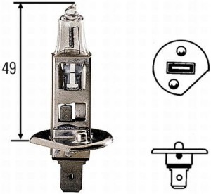 ŻARÓWKA 12V 55W-H1-P14,5S HELLA