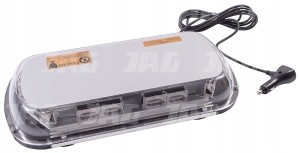 JAG96-0085 LAMPA BŁYSKOWA 32 LED, 27W, 12-24V POMARAŃCZOWA/MAGNES JAG