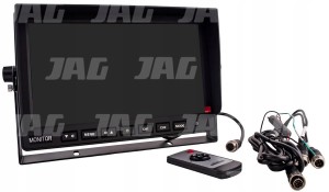 JAG97-0021 MONITOR PRZEWODOWY 10", 1024X600, 16:9, 12-24V, 2 WEJŚCIA VIDEO,