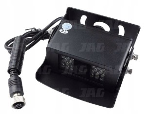 JAG97-0010 KAMERA DO MONITORINGU PRZEWODOWA, 600TVL, 28 DIOD IR, IP69K, NA
