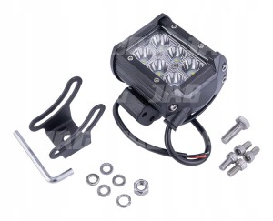 JAG96-0037 LAMPA ROBOCZA LED, 18W, 10-30V, 6 CREE LEDX3W, SPOT, LISTWA