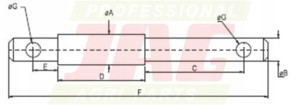 JAG98-0154 SWORZEŃ ŁĄCZNIKA GÓRNEGO, KAT.1-2, DŁ. 170MM