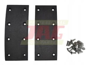 JAG08-0499 ZESTAW OKŁADZIN HAMULCOWYCH 50X125MM (2SZT+NITY) JAG