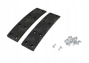 JAG08-0500 ZESTAW OKŁADZIN HAMULCOWYCH 40X160MM (2SZT+NITY) JAG