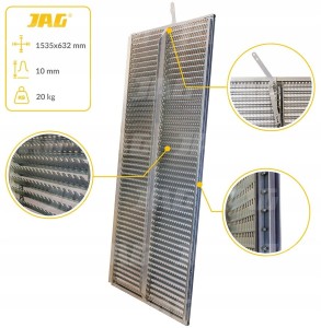 JAG05-0432 SITO ŻALUZJOWE OCYNK DOLNE, LAMELA-10MM JAG PREMIUM