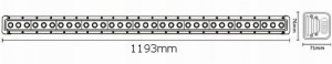 JAG96-0049 LAMPA ROBOCZA LED, 330W, 10-30V, 33 CREE LEDX10W,