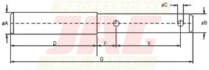 JAG98-0156 SWORZEŃ ŁĄCZNIKA GÓRNEGO, KAT.2-3, DŁ. 172MM