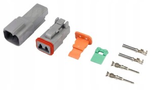 JAG91-0009 KOMPLET ZŁĄCZKI DEUTSCH DT 2PIN