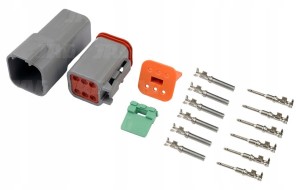 JAG91-0012 KOMPLET ZŁĄCZKI DEUTSCH DT 6PIN