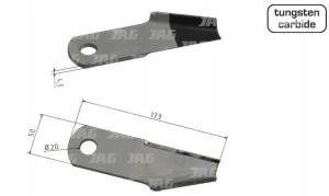 JAG41-0177 OSTRZE ROZDRABNIACZA, PRAWE MWS GERMANY