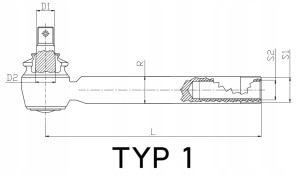 F514300100020 PRZEGUB KIEROWNICZY LEWY