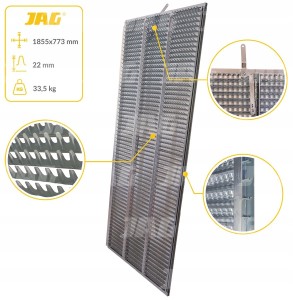JAG05-0478 SITO ŻALUZJOWE OCYNKOWANE GÓRNE, LAMELA-22MM JAG PREMIUM